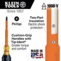 Screwdrivers | Klein Tools 6037INS #2 Phillips 7 in. Round Shank Insulated Screwdriver image number 1