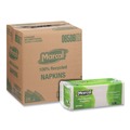 Office Jansan | Marcal 6506 11.4 in. x 12.5 in. 100% Recycled Luncheon Napkins - White (6/Carton) image number 0