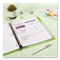 Office Jansan | Avery 11836 Big Tab 11 in. x 8.5 in. 8-Tab Insertable Plastic Dividers - Clear (1-Set) image number 2