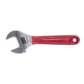 Adjustable Wrenches | Klein Tools D507-6 6-1/2 in. Extra Capacity Adjustable Wrench - Transparent Red Handle image number 6