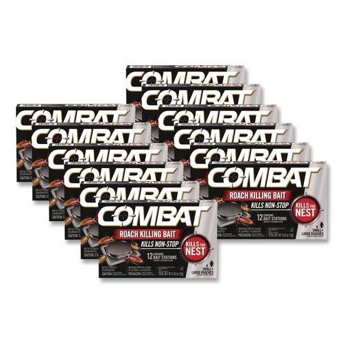 Cleaning & Janitorial Supplies | Combat 23400 05701 0.42 oz. Roach Bait Insecticide (10/Carton) image number 0