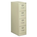  | Alera 25472 15 in. x 25 in. x 52 in. 4-Drawers Economy Vertical File - Letter, Putty image number 0