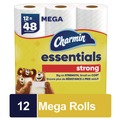 Cleaning & Janitorial Supplies | Charmin 80370672 Essentials Strong 1-Ply Septic Safe Bathroom Tissue - White (4/Carton) image number 1