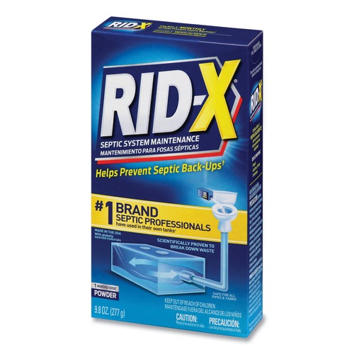 Disinfectants | RID-X 19200-80306 9.8 oz. Septic System Treatment Concentrated Powder (12/Carton) image number 0