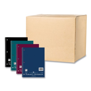 Roaring Spring 10322 10.5 in. x 8 in. Sheets 1-Subject Wirebound Notebook - Assorted Cover Colors (24/Carton)