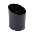 Office Jansan | Universal UNV08108 4-1/4 in. x 5-3/4 in. Recycled Plastic Big Pencil Cup - Black image number 1