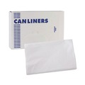 Bulk Savings Pricing 3 | Boardwalk H4832MWK 24 in. x 32 in. 16 gal. 0.5 mil Linear Low Density Industrial Can Liners - White (500/Carton) image number 0