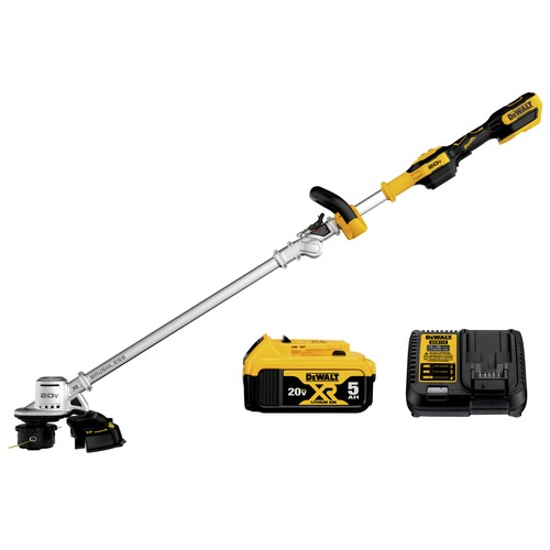 String Trimmers | Factory Reconditioned Dewalt DCST922P1R 20V MAX Lithium-Ion Cordless 14 in. Folding String Trimmer Kit (5 Ah) image number 0