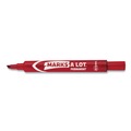 Office Jansan | Avery 08887 Broad Chisel Tip Large Desk-Style MARKS A LOT Permanent Marker - Red (1-Dozen) image number 2