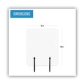 Office Furniture Accessories | MasterVision GL0801393 Protector Series 47.2 in. x 0.16 in. x 35.4 in. Frameless Glass Desktop Divider - Clear/Aluminum (1/Carton) image number 1