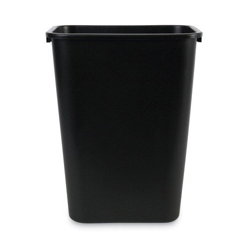 Just Launched | Boardwalk 3485203 41 Quart Plastic Soft-Sided Wastebasket - Black image number 0