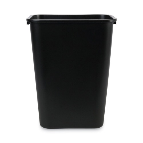 Just Launched | Boardwalk 3485203 41 Quart Plastic Soft-Sided Wastebasket - Black image number 0