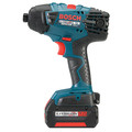 Drill Drivers | Factory Reconditioned Bosch 26618-01-RT 18V Lithium-Ion 1/4 in. Cordless Impact Drill Driver Kit image number 1