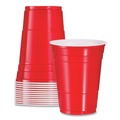Cutlery | Dart P16R 16 oz. Plastic Cold Drink Party Cups - Red (1000/Carton) image number 1
