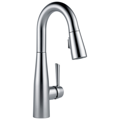 Bathroom Sink Faucets | Delta 9913-AR-DST Essa Single Handle Pull-Down Bar/Prep Faucet - Arctic Stainless image number 0
