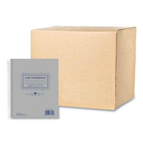 Notebooks & Pads | Roaring Spring 77647 11 in. x 9 in. 50-Sheets Quadrille Rule Lab and Science 2-Part Carbonless Notebook - Gray Cover (12/Carton) image number 0