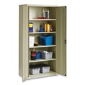 Office Filing Cabinets & Shelves | Alera 25766 36 in. x 18 in. x 72 in. 5 Shelves Economy Assembled Storage Cabinets - Putty image number 3