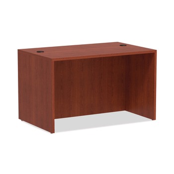 Alera 47.25 in. x 29.5 in. x 29.63 in. Valencia Series Straight Front Desk Shell - Medium Cherry