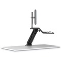  | Fellowes Mfg Co. 8081501 Lotus RT 48 in. x 30 in. x 42.2 in. - 49.2 in. Sit-Stand Workstation - Black image number 1