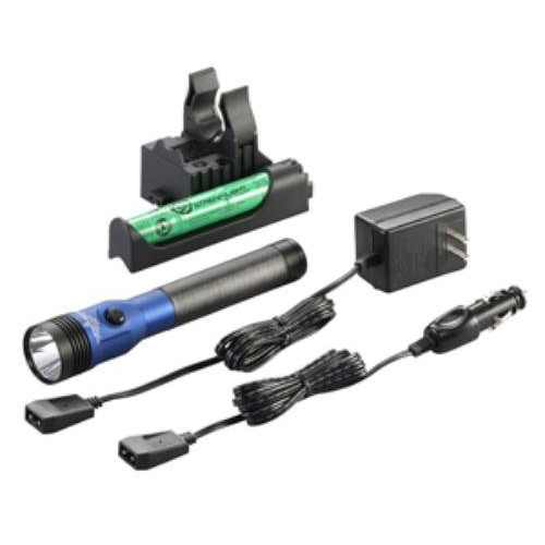 Flashlights | Streamlight 75476 Stinger LED HL Rechargeable Flashlight with PiggyBack Charger (Blue) image number 0