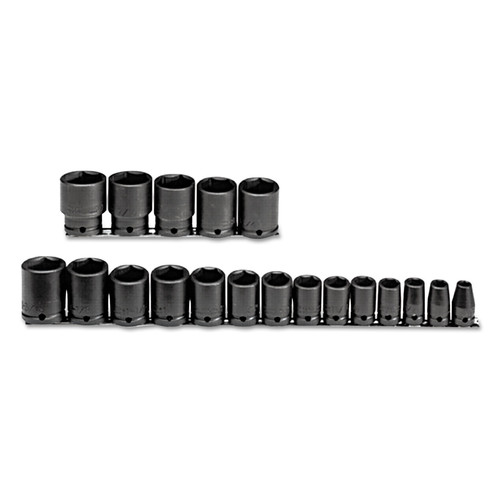 Sockets | Proto J74106 19-Piece 1/2 in. Drive 6-Point SAE Impact Socket Set image number 0