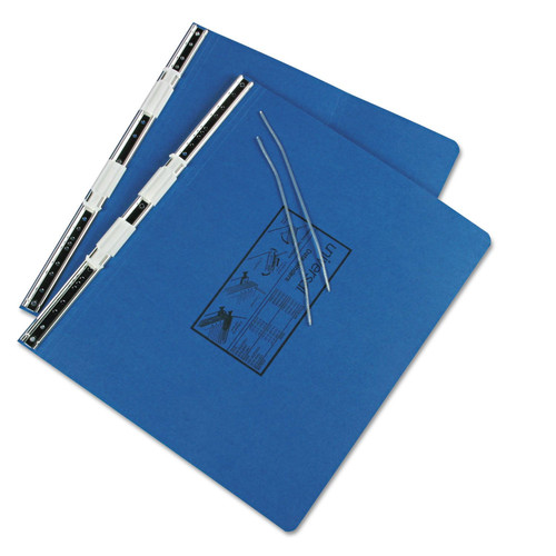 Universal A7011713A 2 Post 6 in. Capacity 14.88 in. x 11 in. Pressboard Hanging Binder - Blue image number 0