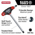 Hex Keys | Klein Tools JTH9E10 Journeyman 5/32 in. Hex Key with 9 in. T-Handle image number 1