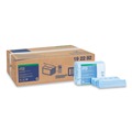 Paper Towels and Napkins | Tork 192292 11.75 in. x 14.75 in. 1-Ply Small Pack Foodservice Cloth - Unscented/Blue/Blue Stripe (4/Carton) image number 0