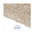 Mops | Boardwalk BWK1036 36 in. x 3 in. Cotton Dust Mop Head - White image number 4