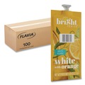 Tea | FLAVIA 48024 0.05 oz. Pouch The Bright Tea Co. Freshpack - White with Orange (100/Carton) image number 0