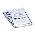 Office Jansan | PM Company PMC58001 9 in. x 12 in. Plastic Tamper-Evident Deposit Bag - White (100/Pack) image number 1