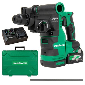 Metabo HPT 36V MultiVolt Brushless SDS-Plus Lithium-Ion 1-1/8 in. Cordless Rotary Hammer Kit with UVP (4 Ah/8 Ah)
