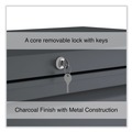  | Alera 25499 36 in. x 18.63 in. x 67.63 in. 5 Lateral File Drawer - Legal/Letter/A4/A5 Size - Charcoal image number 5