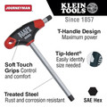 Hex Keys | Klein Tools JTH6E17 Journeyman 6 in. x 1/2 in. T-Handle Hex Key image number 1