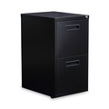 Office Carts & Stands | Alera ALEPAFFBL 14.96 in. x 19.29 in. x 27.75 in. 2 Legal/Letter-Size File Drawers Left or Right File Pedestal - Black image number 0