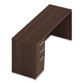 Office Desks & Workstations | Alera AE1NZK-UF2472S HRG 72 in. x 24 in. x 29 in. Seville Series Credenza with Left Pedestal - Mahogany image number 4
