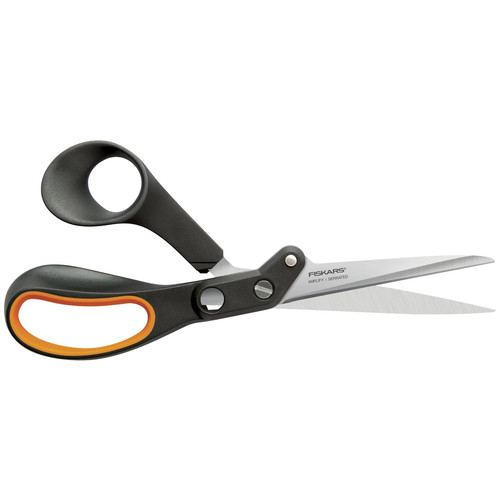Shears & Pruners | Fiskars 710210 Amplify 8 in. Serrated Softgrip Scissors image number 0