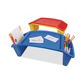 Desk Accessories & Office Organizers | Deflecto 39502BLU 23.35 in. W x 12 in. D x 8.53 in. H Antimicrobial Lap Desk - Rectangular Blue image number 3