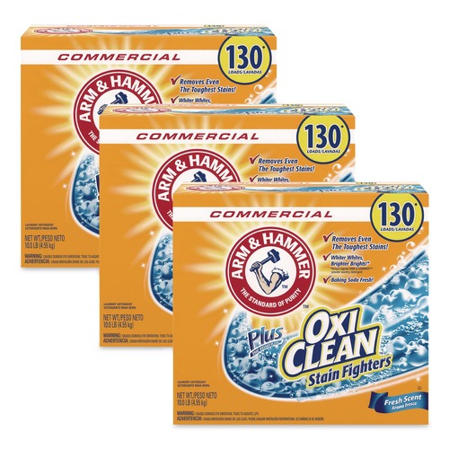 Office Jansan | Arm & Hammer 33200-00108 9.92 lbs. Box Power of OxiClean Powder Detergent - Fresh (3/Carton) image number 0