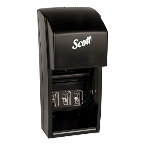 Paper Towels and Napkins | Scott 9021 Essential 6 in. x 6.6 in. x 13.6 in. Plastic Tissue Dispenser - Smoke (1/Carton) image number 0