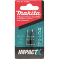  | Makita A-96506 MakitaImpactX #1 Square Recess 1 in. Insert Bit, 2/pk image number 2