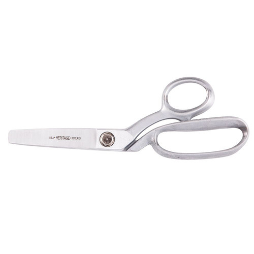 Scissors | Klein Tools G8210LRXB 10 in. Serrated Extra Blunt Bent Trimmer with Ring image number 0