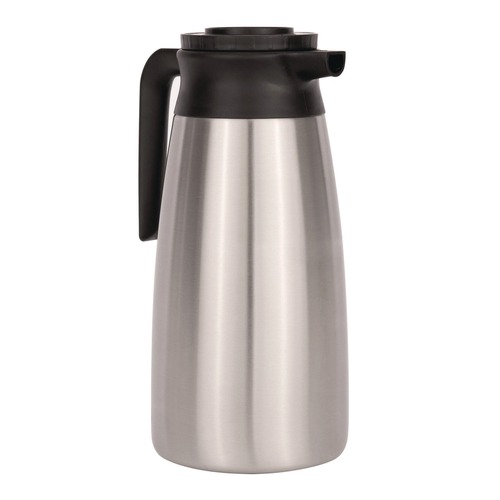 Food Service | BUNN 39430.0000 1.9 L Thermal Pitcher - Stainless Steel/Black image number 0