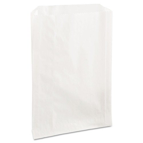  | Bagcraft 300422 Grease-Resistant 6-1/2 in. x 8 in. Sandwich Bags - White (2000/Carton) image number 0