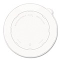 Cups and Lids | Dart PP2432BFL 8.28 in. Diameter x 0.51 in. Height Plastic Lids for 24. to 32 oz. Compostable Fiber Containers - Clear (300/Carton) image number 1