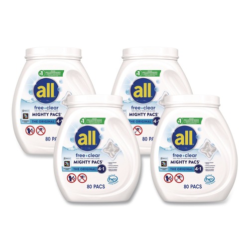 Cleaning & Janitorial Supplies | Dial 72613 47508 MIGHTY PACS Free Clear Laundry Detergent (4/Carton) image number 0