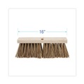 Brooms | Boardwalk BWK71160 6.25 in. Palmyra Fiber Bristles 16 in. Brush Street Broom Head - Brown image number 1