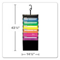 Office Jansan | Pendaflex 52891 1 in. Expansion 6 Sections Desk Free Buckle Closure Hanging Letter Organizer With Case - Black image number 1