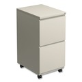 Office Filing Cabinets & Shelves | Alera ALEPBFFPY 14.96 in. x 19.29 in. x 27.75 in. 2 Legal/Letter-Size File Drawers Left or Right File Pedestal with Full-Length Pull - Putty image number 0