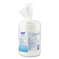 Cleaning & Janitorial Supplies | PURELL 9031-06 6 in. x 7 in. Unscented Alcohol Formula Hand Sanitizing Wipes - White (6 Canisters/Carton) image number 2